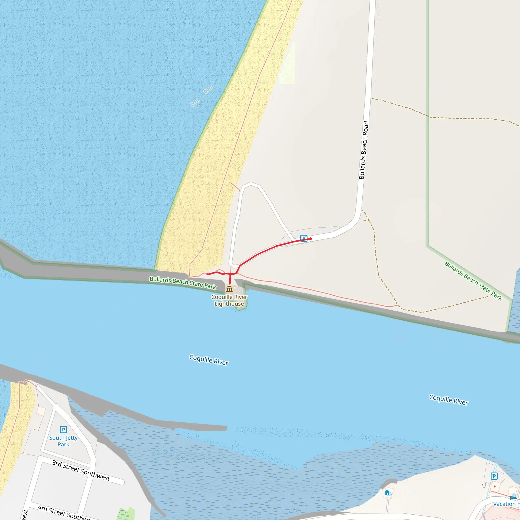 Bullards Beach Road mobile static map