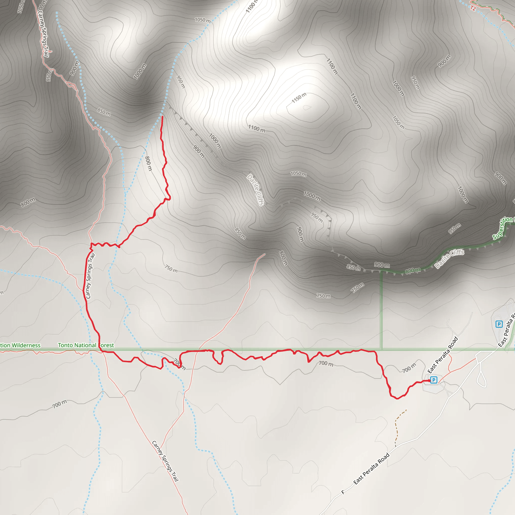 Carney Springs Waterfall and The Shaka Cave mobile static map