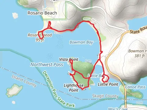 Rosario Head, Sharpe Cove and Lighthouse Point Loop