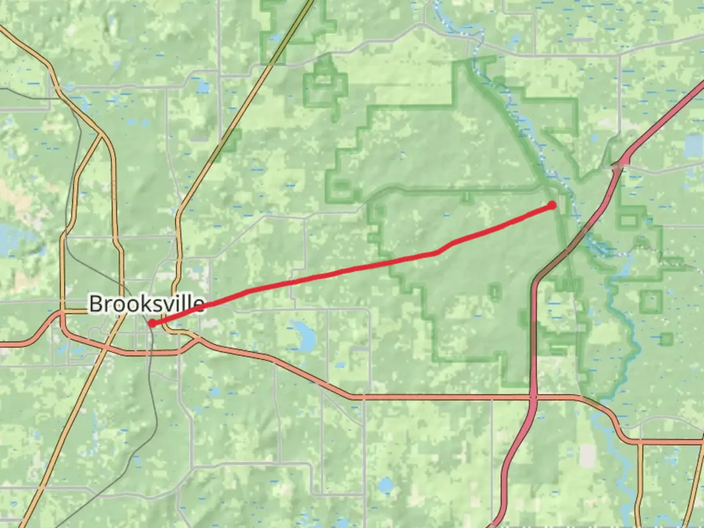 An image depicting the trail Good Neighbor Trail and its surrounding area.