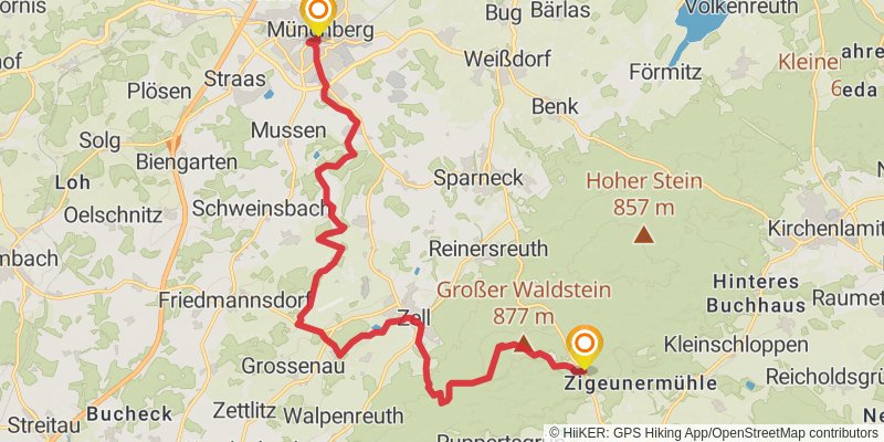 Fränkischer Gebirgsweg stage 3 Map