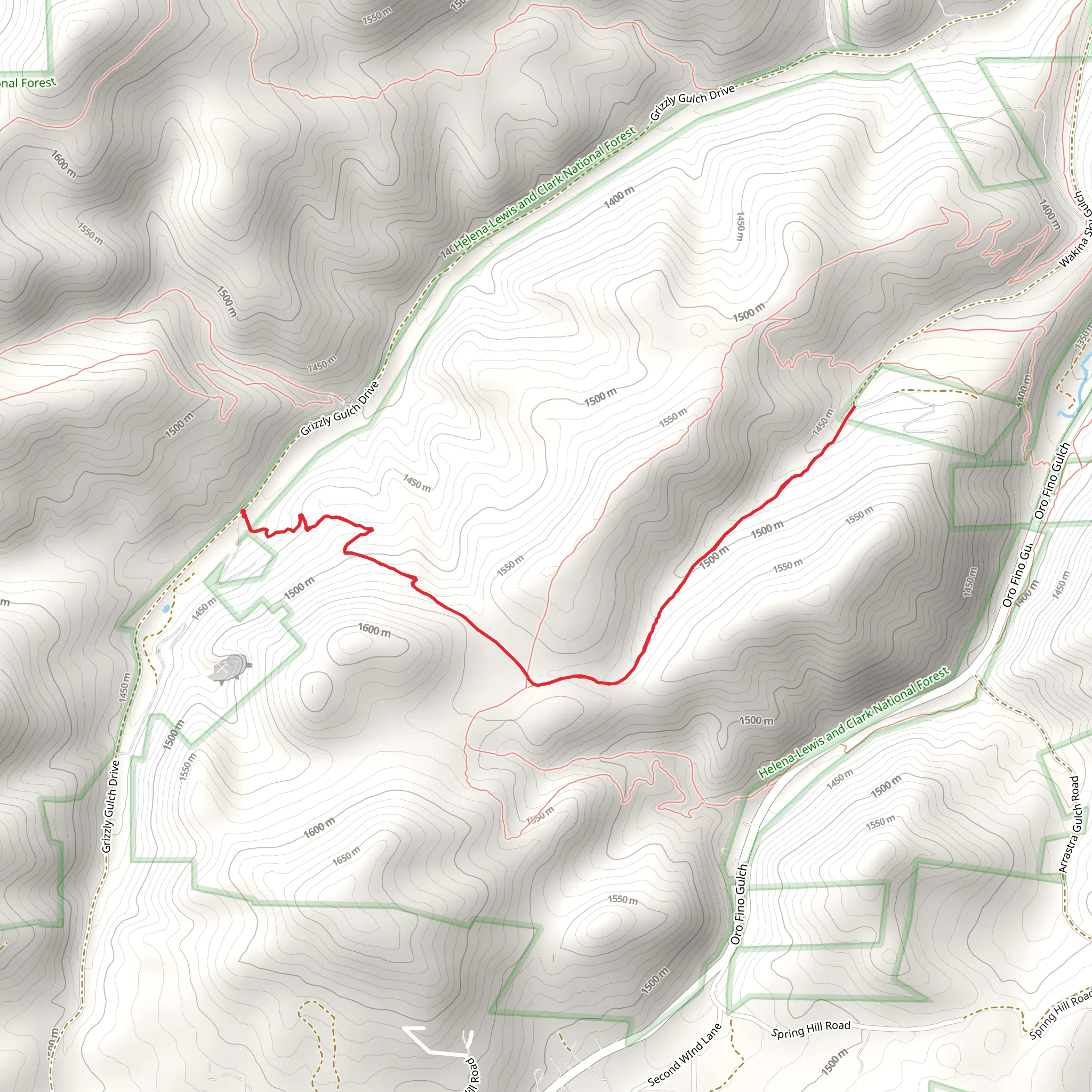 Wakina Sky Trail mobile static map