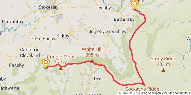 Wild Yorkshire Way stage 24 Map