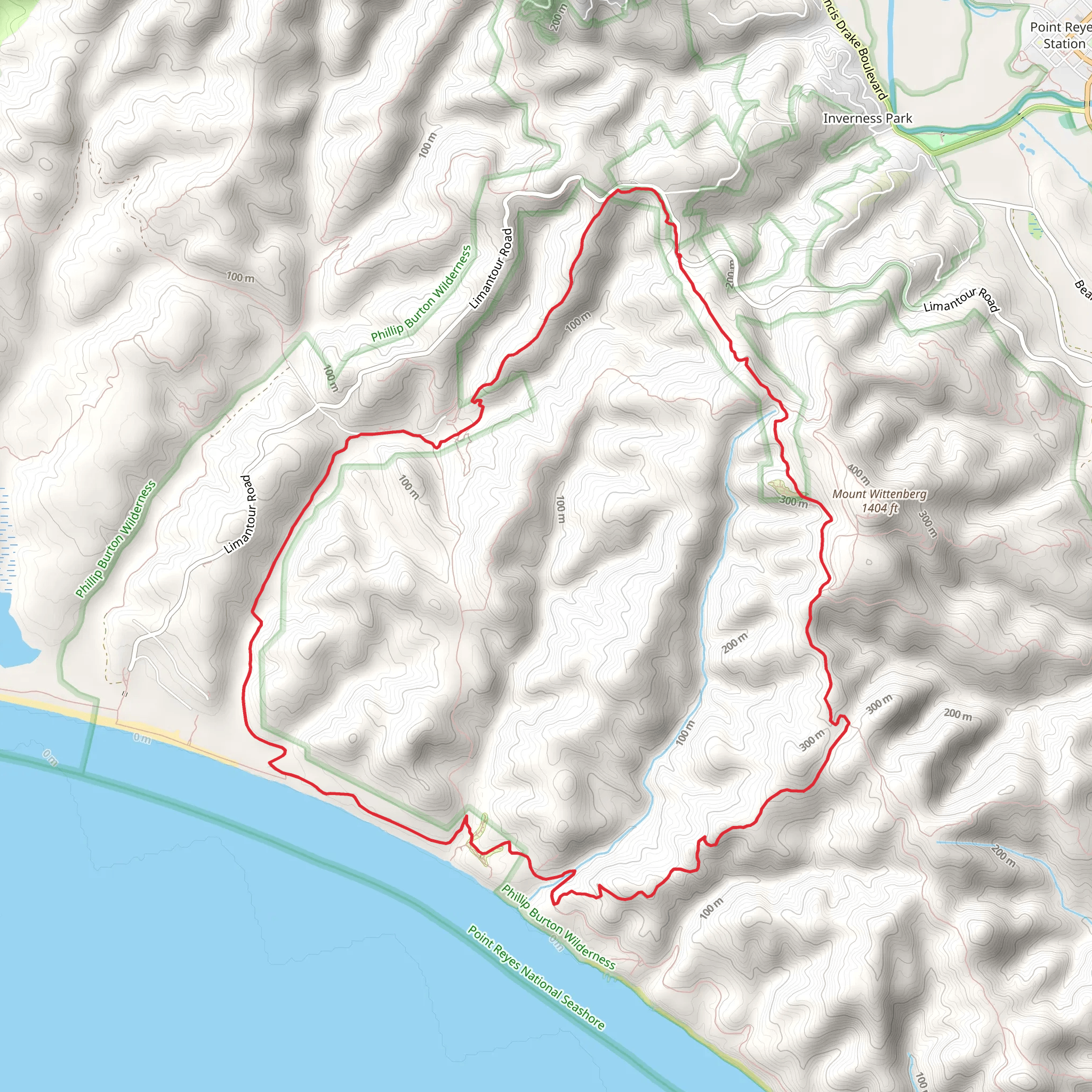 Sky, Woodward Valley and Laguna Loop Trail mobile static map
