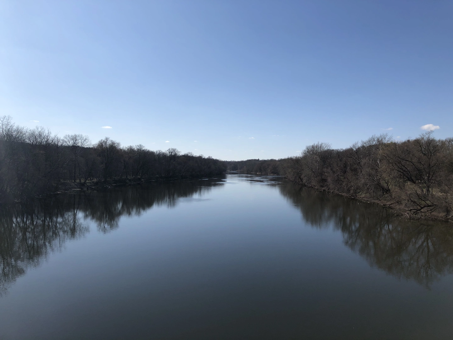 An image depicting the trail Schuylkill River Trail from Pawlings Road and its surrounding area.