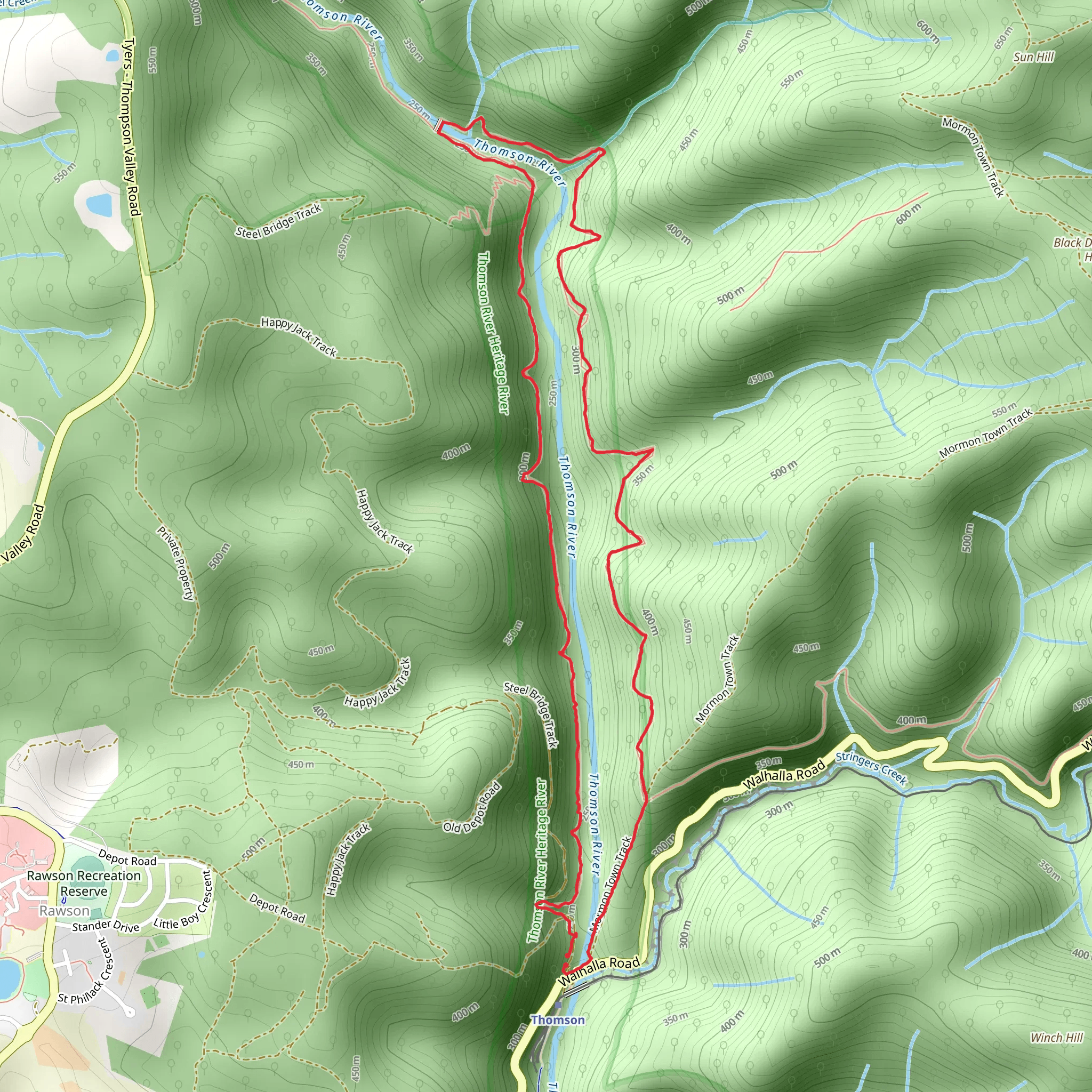 Poverty Point Bridge Trail mobile static map