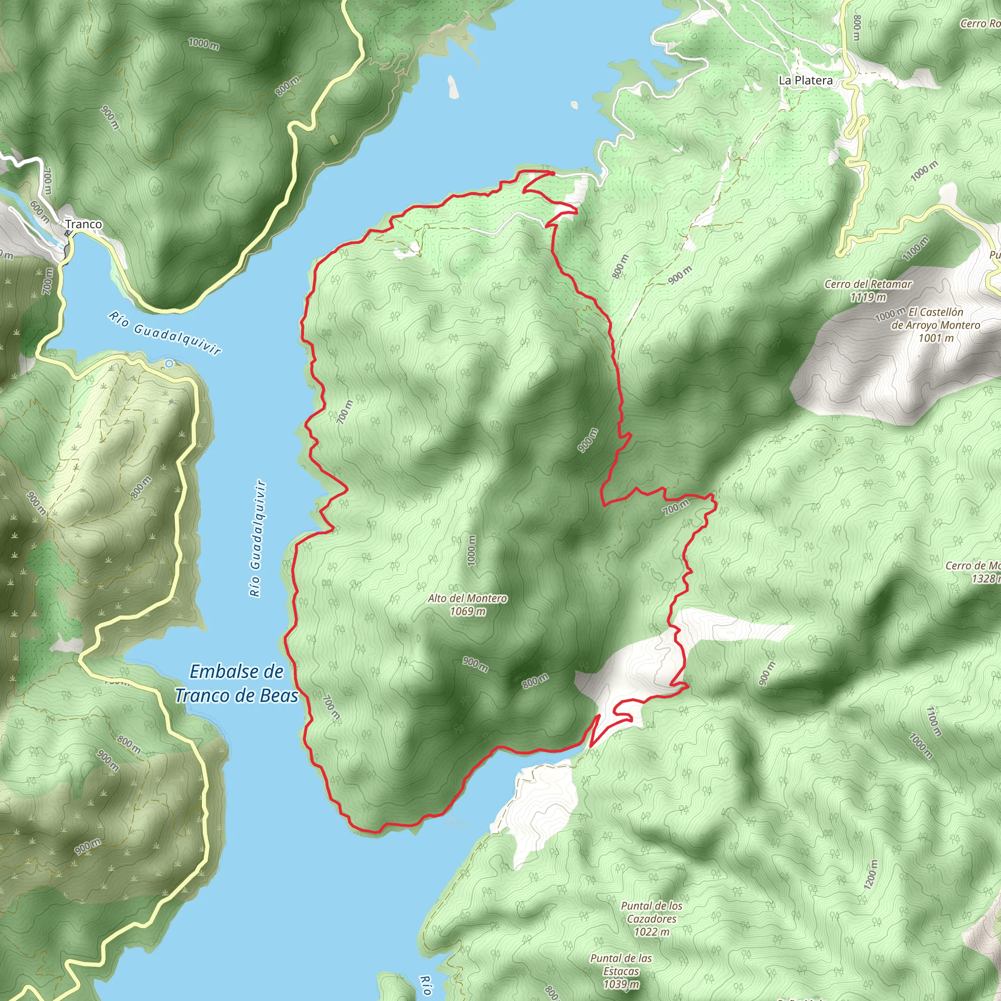 Circular Alto Del Montero mobile static map