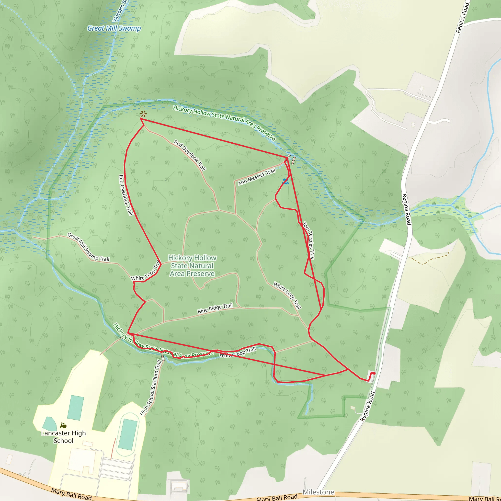 Milestone Loop mobile static map
