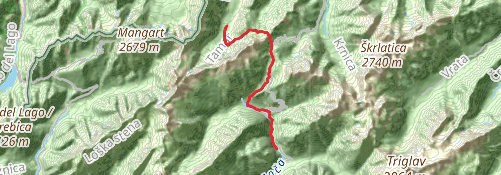 Via Alpina - Red Trail stage 15 Map