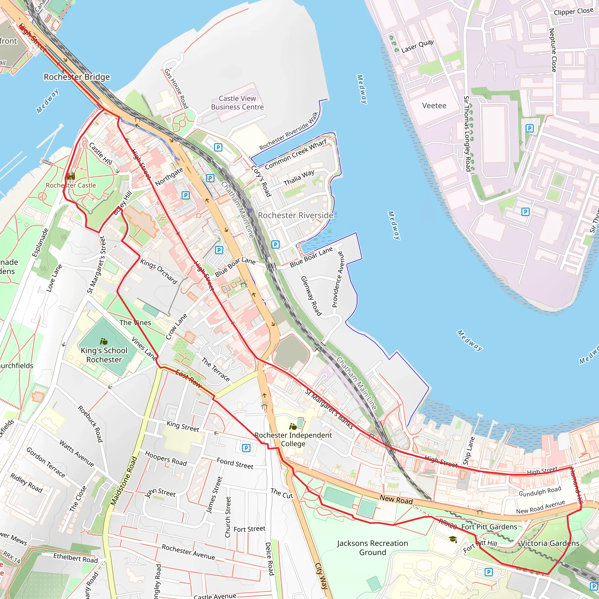 Jacksons Recreation Ground mobile static map