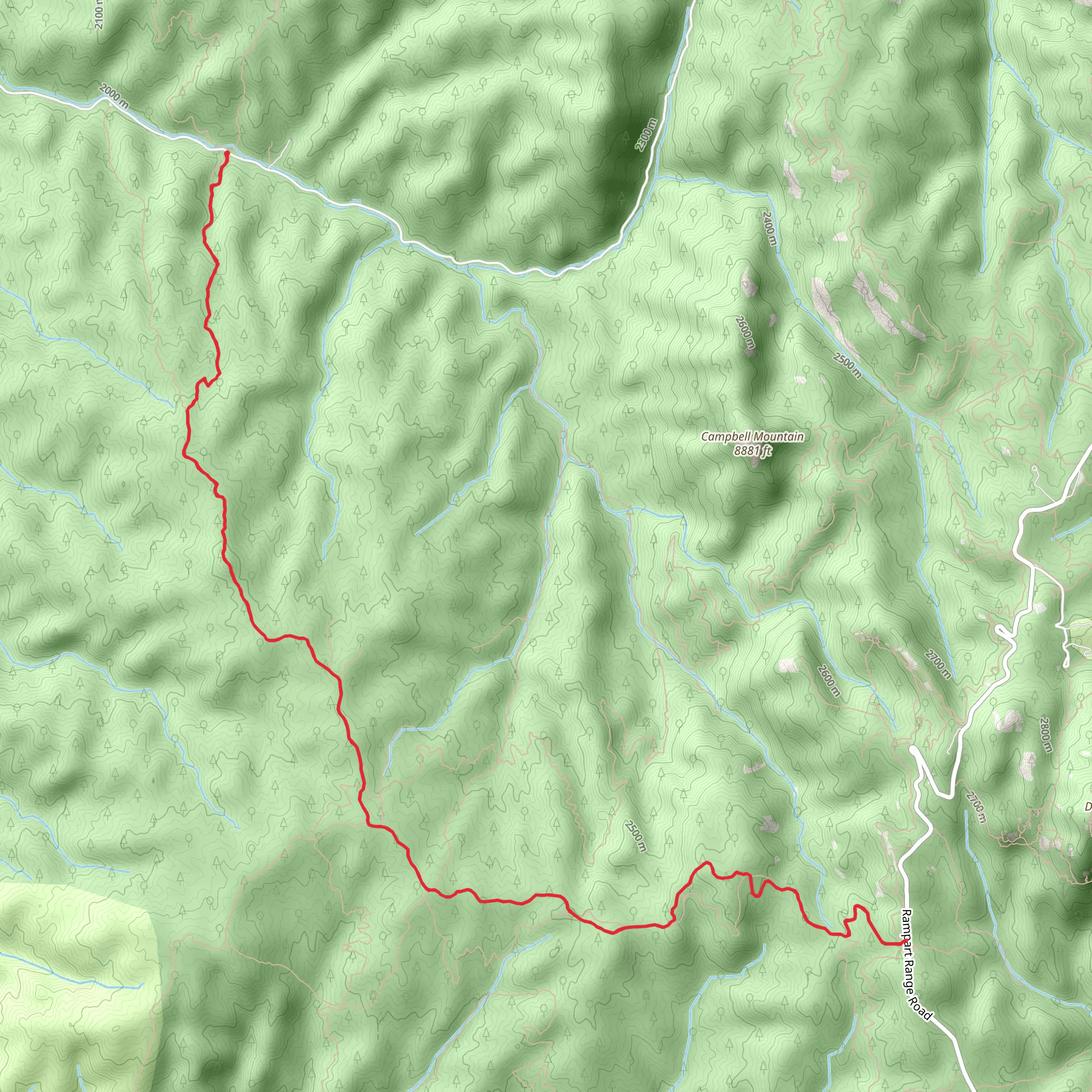 Log Jumper Trail mobile static map