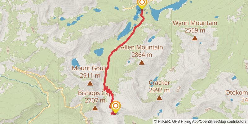 Continental Divide Trail - Montana And Idaho stage 85 Map