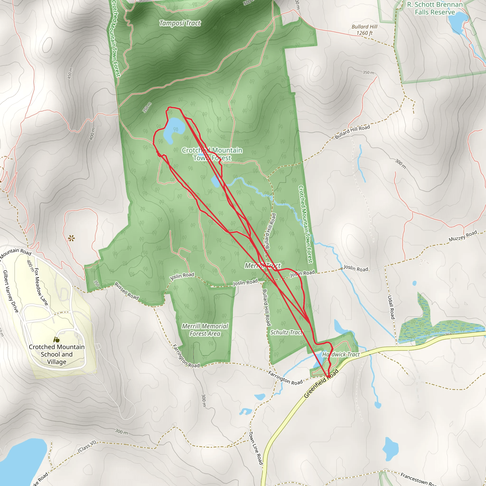 Town Forest Loop mobile static map