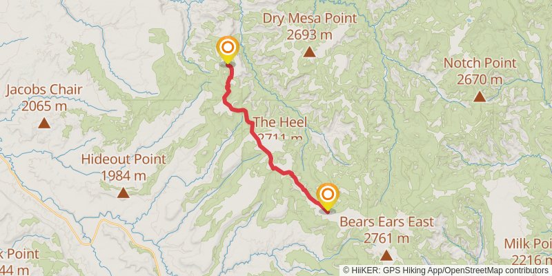 American Discovery Trail North Route stage 286 Map