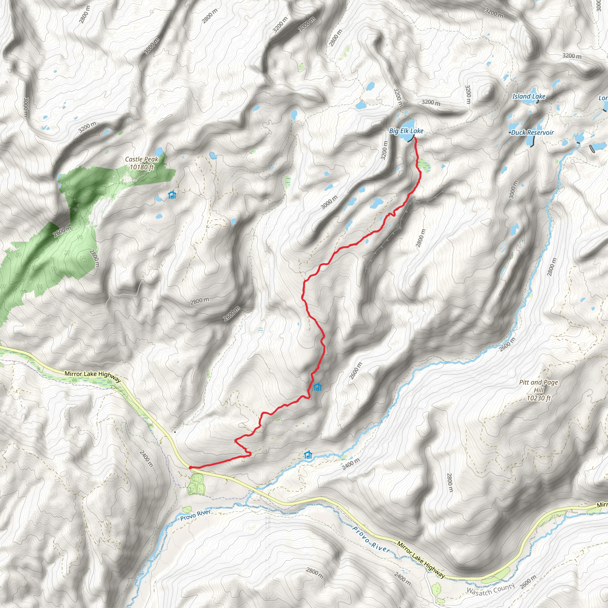 Big Elk Lake Walk mobile static map