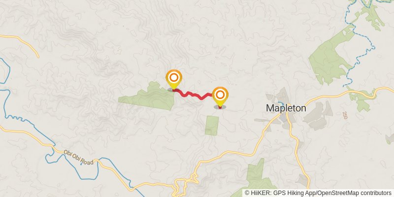 Sunshine Coast Hinterland Great Walk alt 1 Map