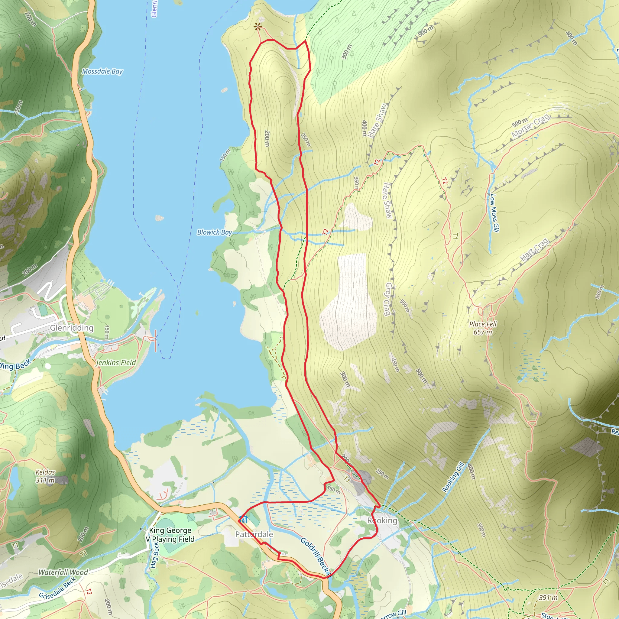 Silver Point Loop - Ullswater mobile static map