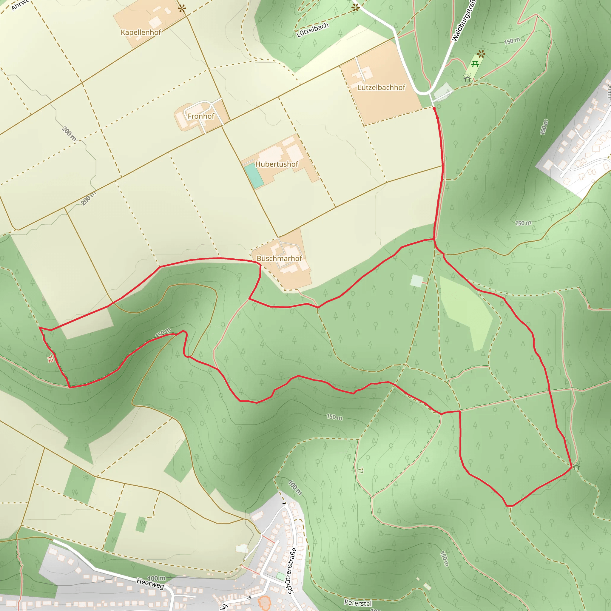 Linksrheinischer Jakobsweg and Remagen Loop mobile static map