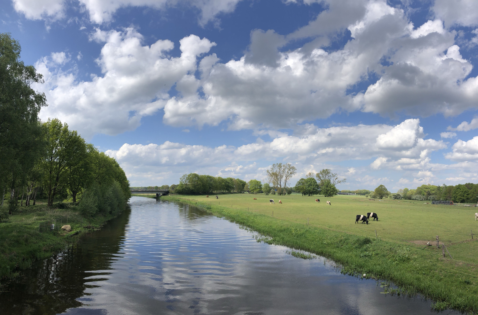 An image depicting the trail Zandbelten and Laarbrug via Overijssels Havezatenpad and Vechtdalpad and its surrounding area.
