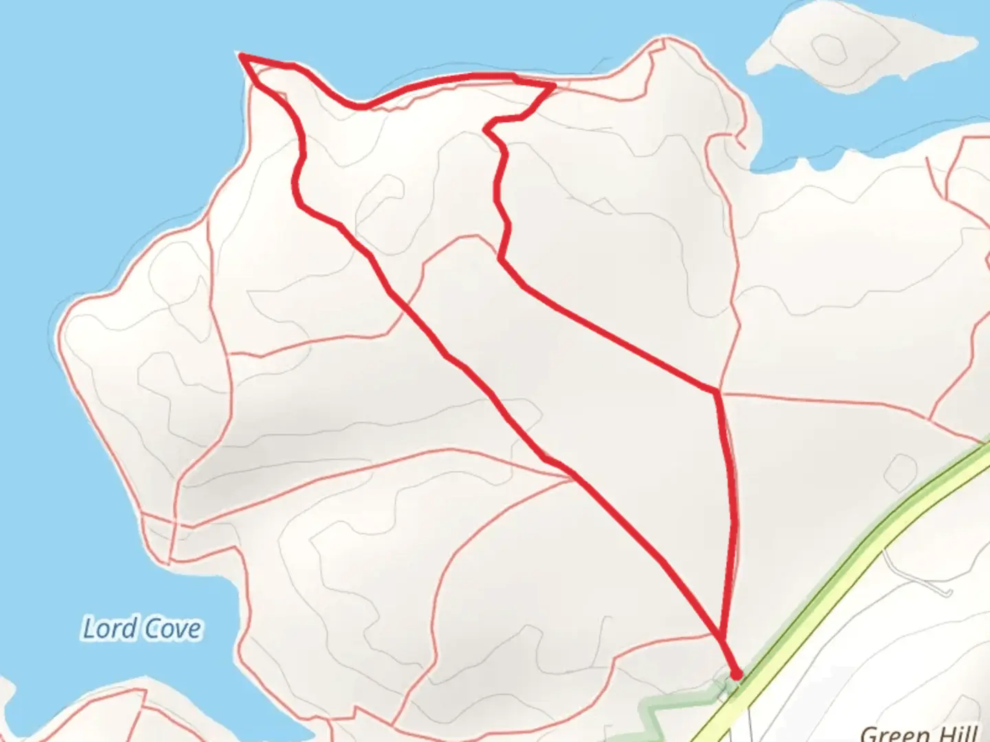 An image depicting the trail Stillwater River Loop from Main Street and its surrounding area.