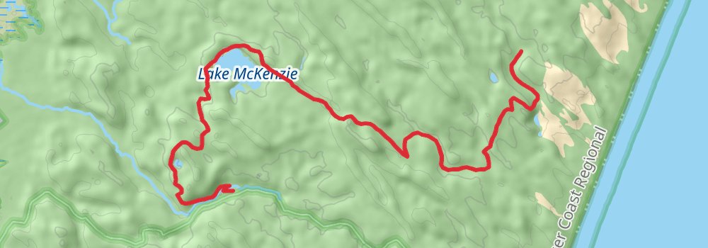 Fraser Island Great Walk stage 3 Map