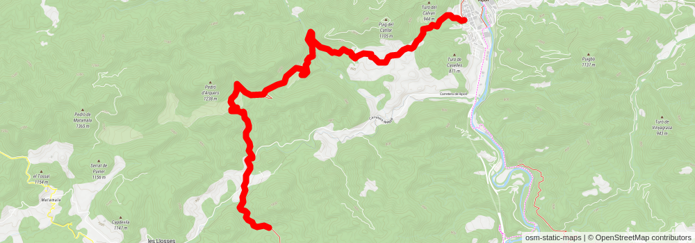 GR 1 Sender Historic stage 8 Map