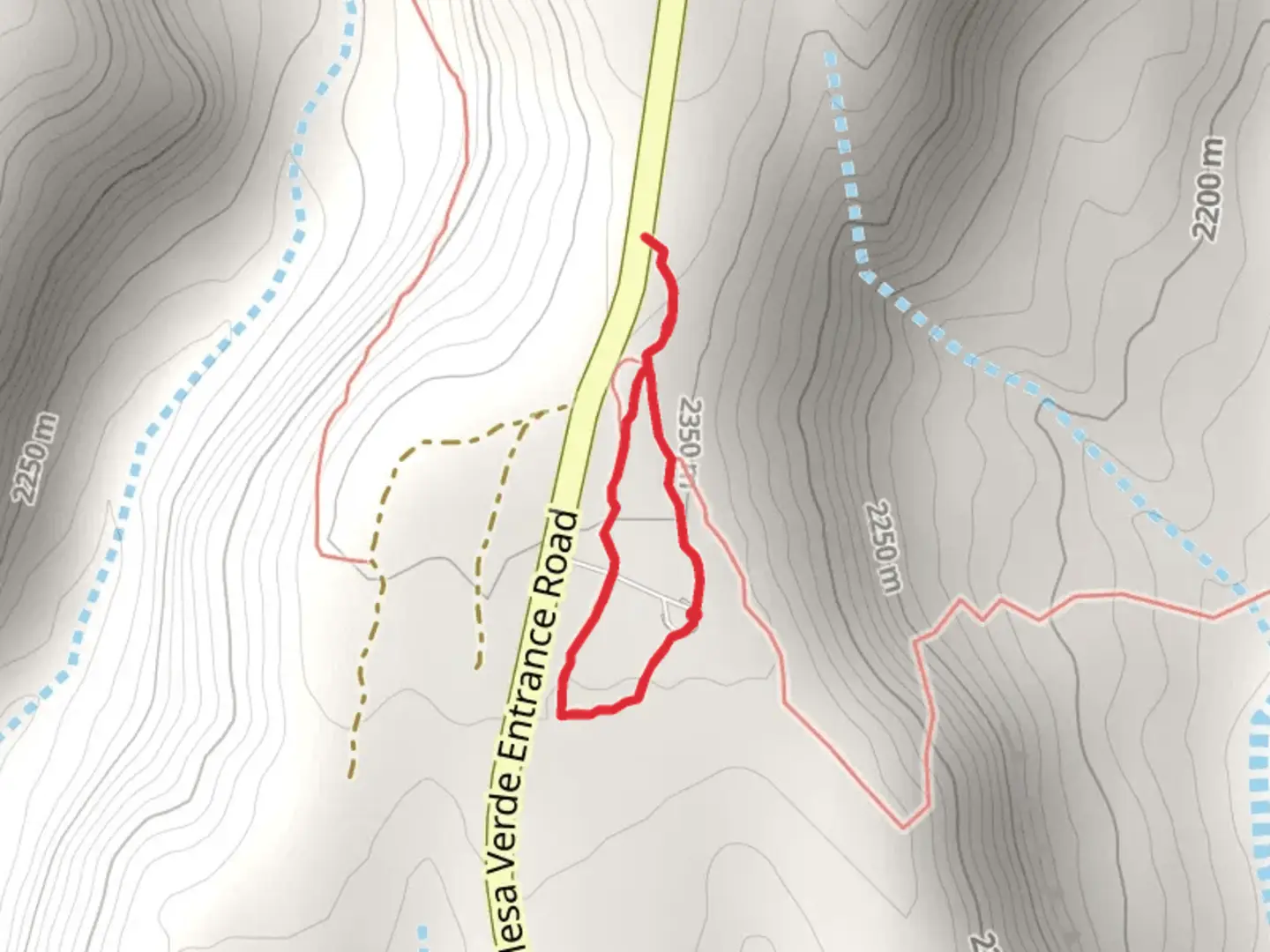 An image depicting the trail Far View Loop Trail and its surrounding area.