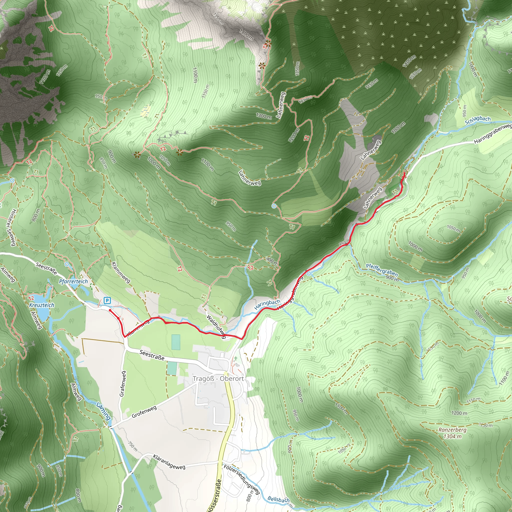 Marienklamm in Tragöß mobile static map