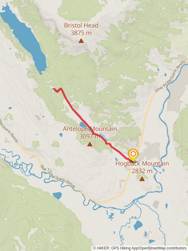 Ghost Lake from Silver Thread Scenic Byway