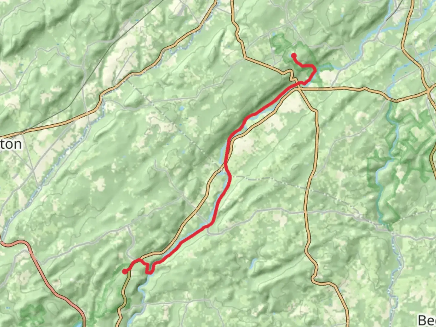 An image depicting the trail Highlands Trail - Lake George and its surrounding area.