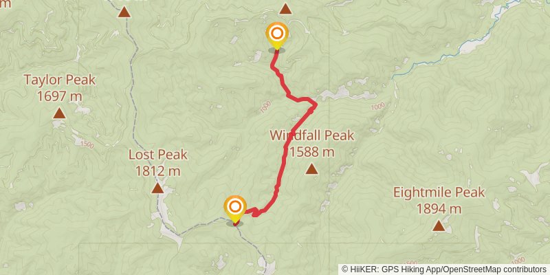 Attlebury Trail via Robin Run Trail stage 2 Map