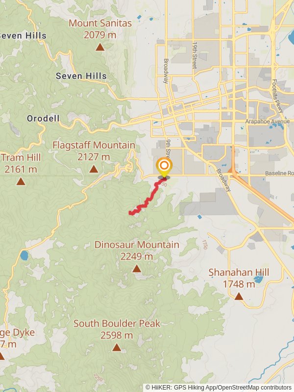 Chautauqua Trail and First-Second Flatiron