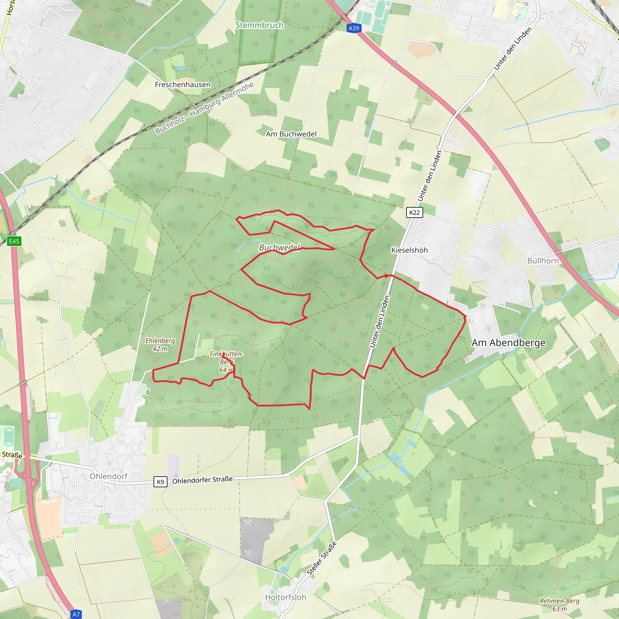 Waldlehrpfad Loop mobile static map