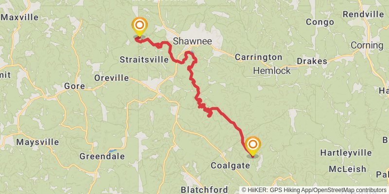 NCT Athens Central Trail stage 3 Map
