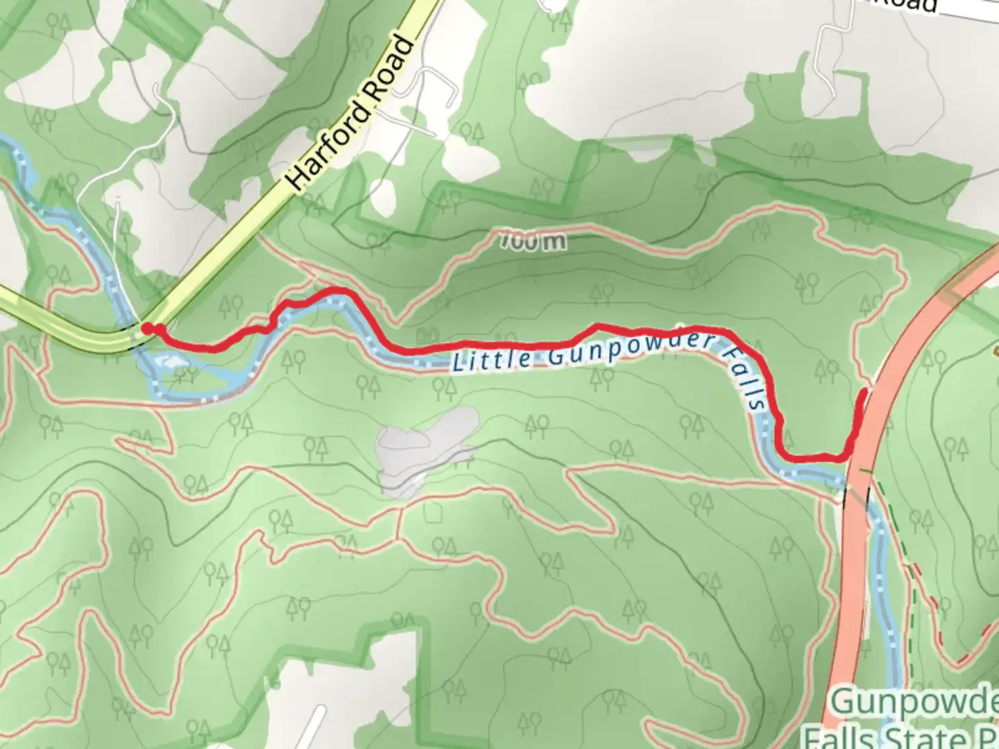 An image depicting the trail Walks along Little Gunpowder Falls and its surrounding area.