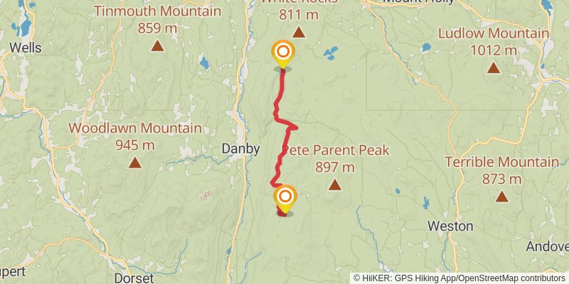 Appalachian Trail stage 163 Map