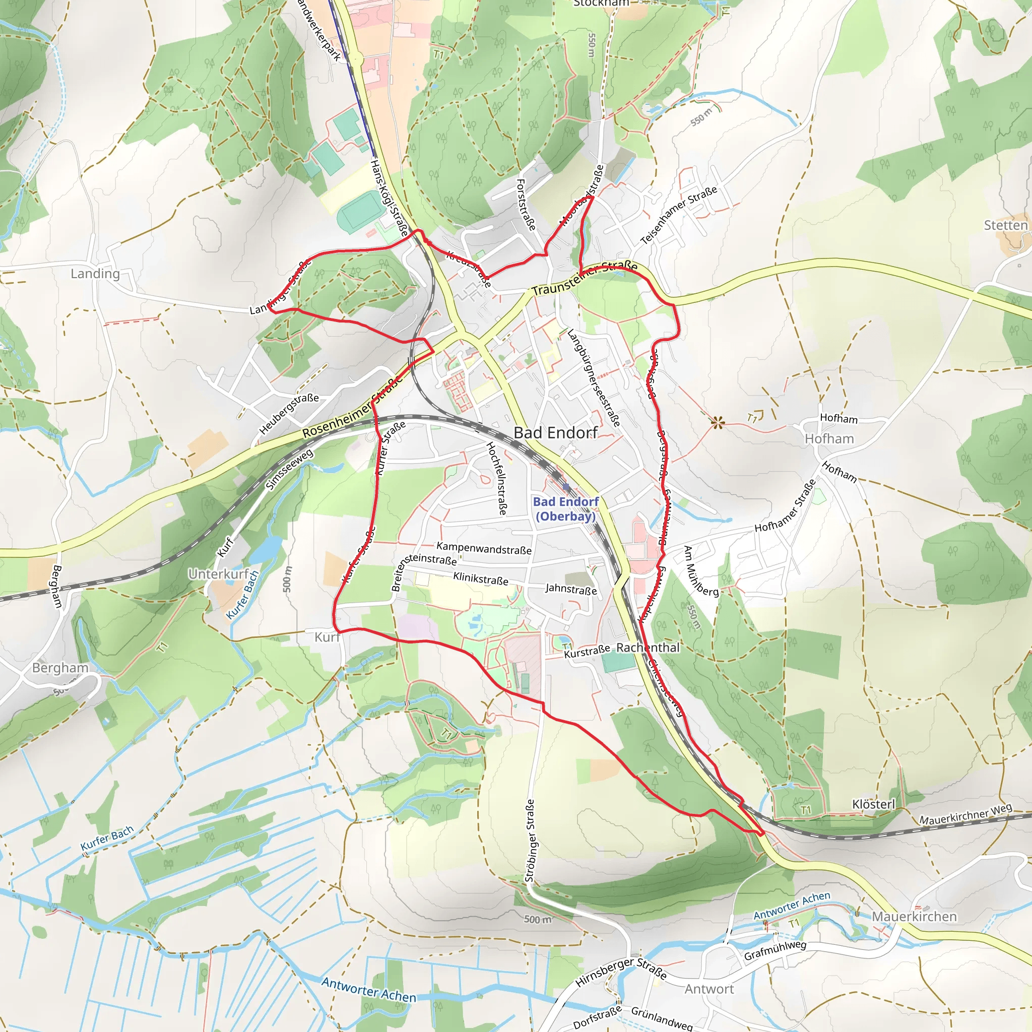 Panoramaweg Bad Endorf mobile static map