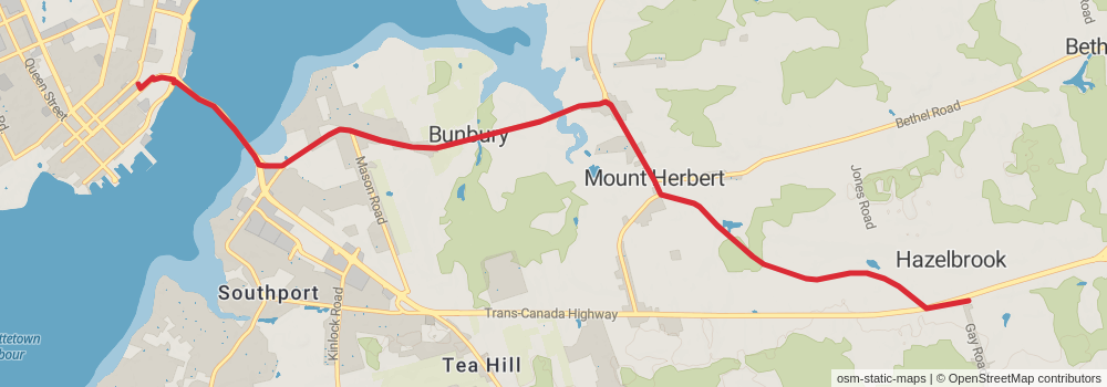 The Island Walk - Prince Edward Island stage 33 Map