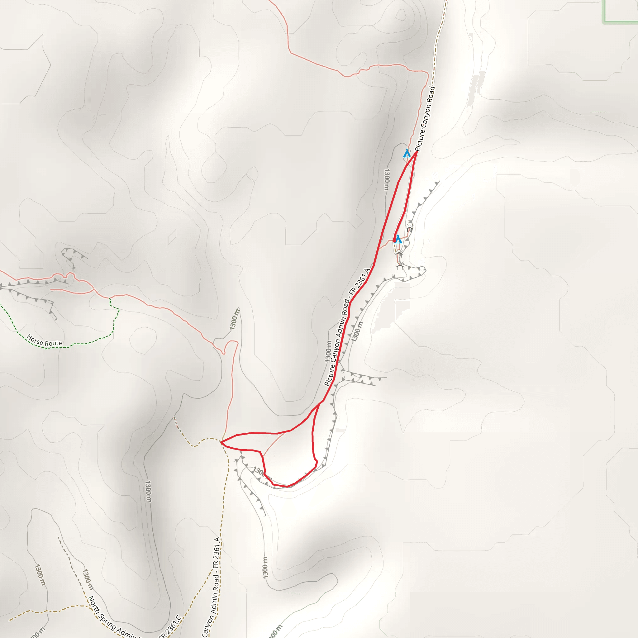 Picture Canyon-Commanche National Grassland Walk mobile static map