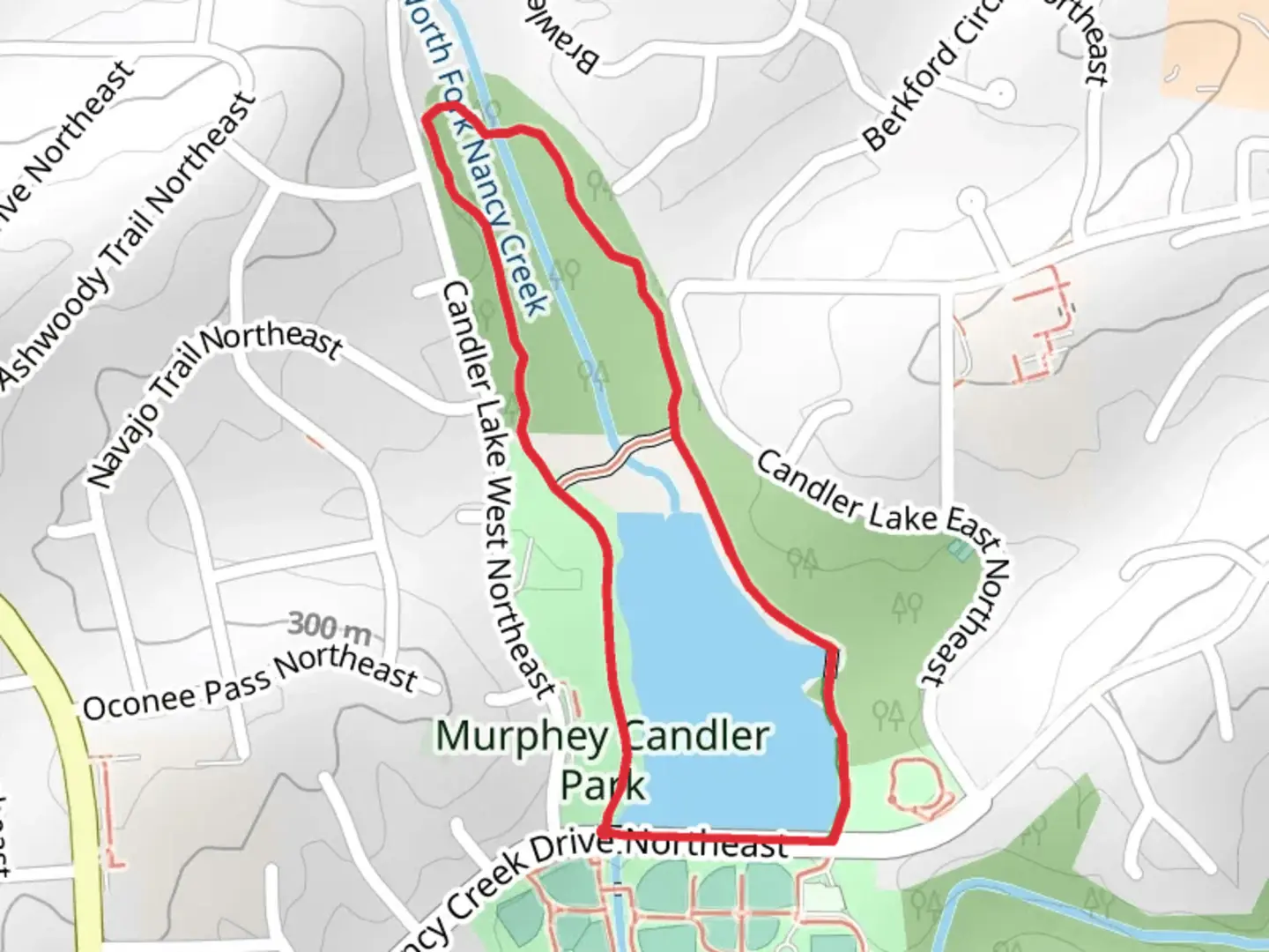 An image depicting the trail Murphy Candler Lake Loop and its surrounding area.