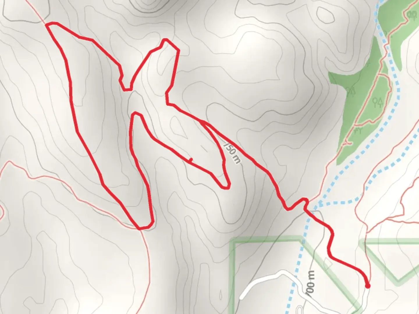 An image depicting the trail Spur Cross and Tortuga Loop Trail and its surrounding area.