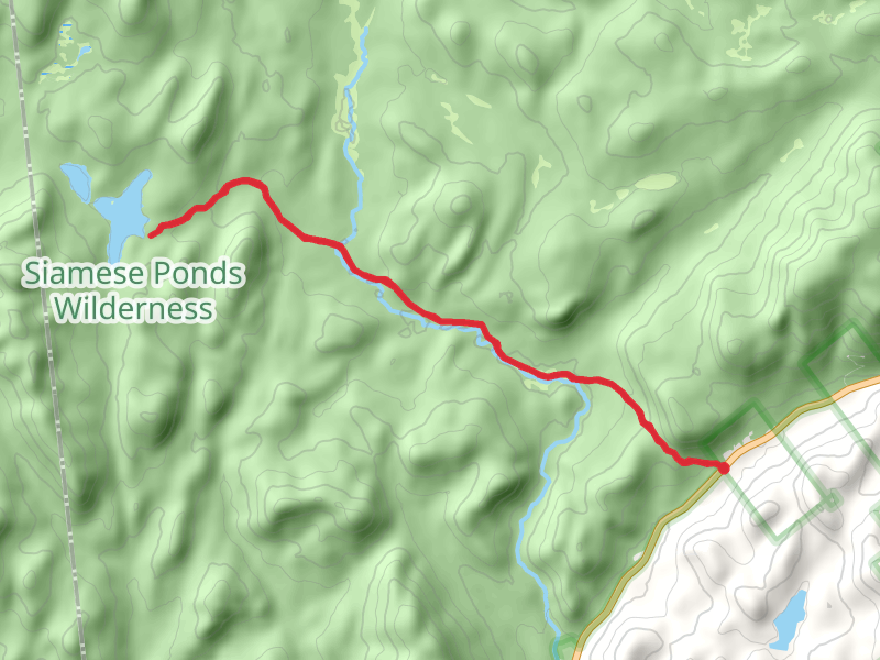 Siamese Ponds via East Branch Sacandaga River