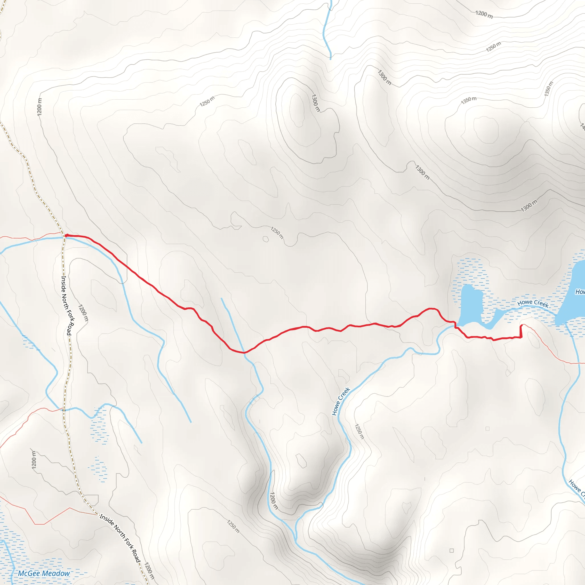 Howe Lake mobile static map