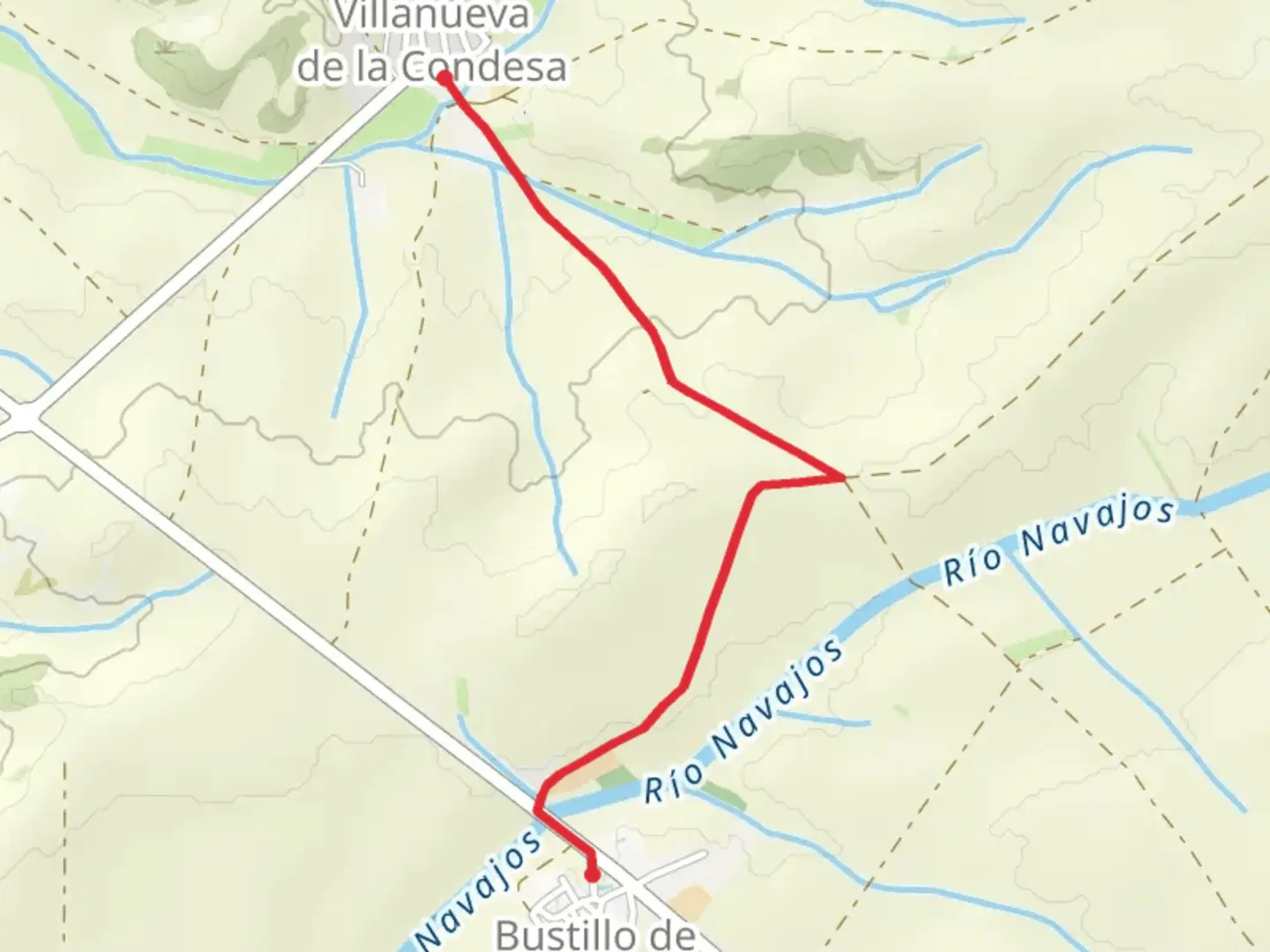 An image depicting the trail Bustillo Road SL VA 50 and its surrounding area.