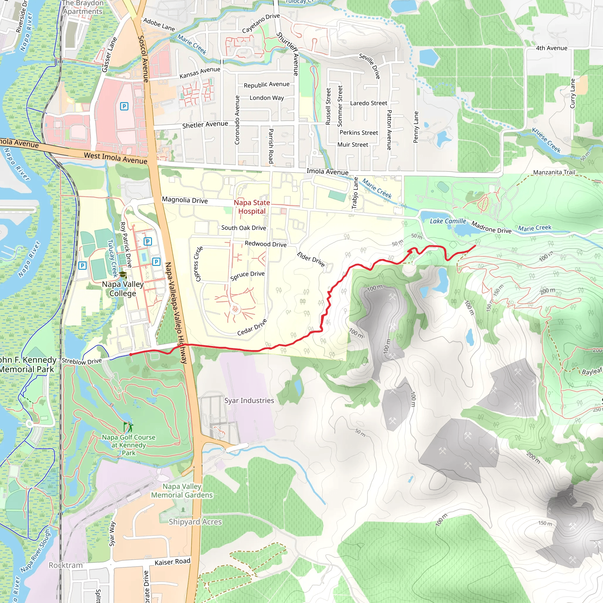 River To Ridge Trail mobile static map