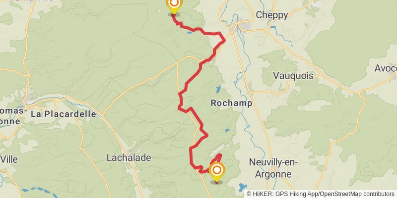 GR 14 stage 24 Map