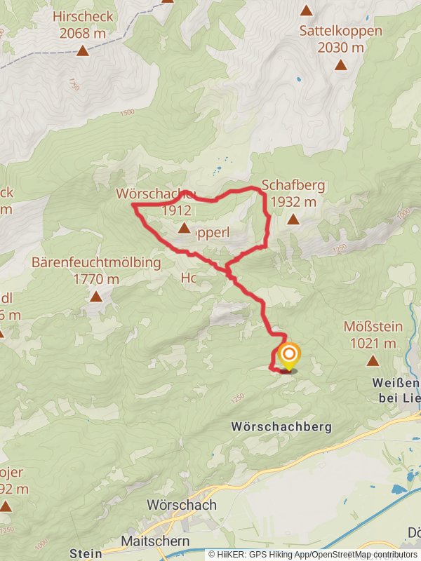 Hochmölbinghütte Loop mobile static map