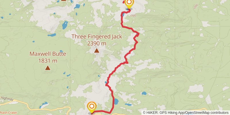 Old Summit Trail stage 2 Map