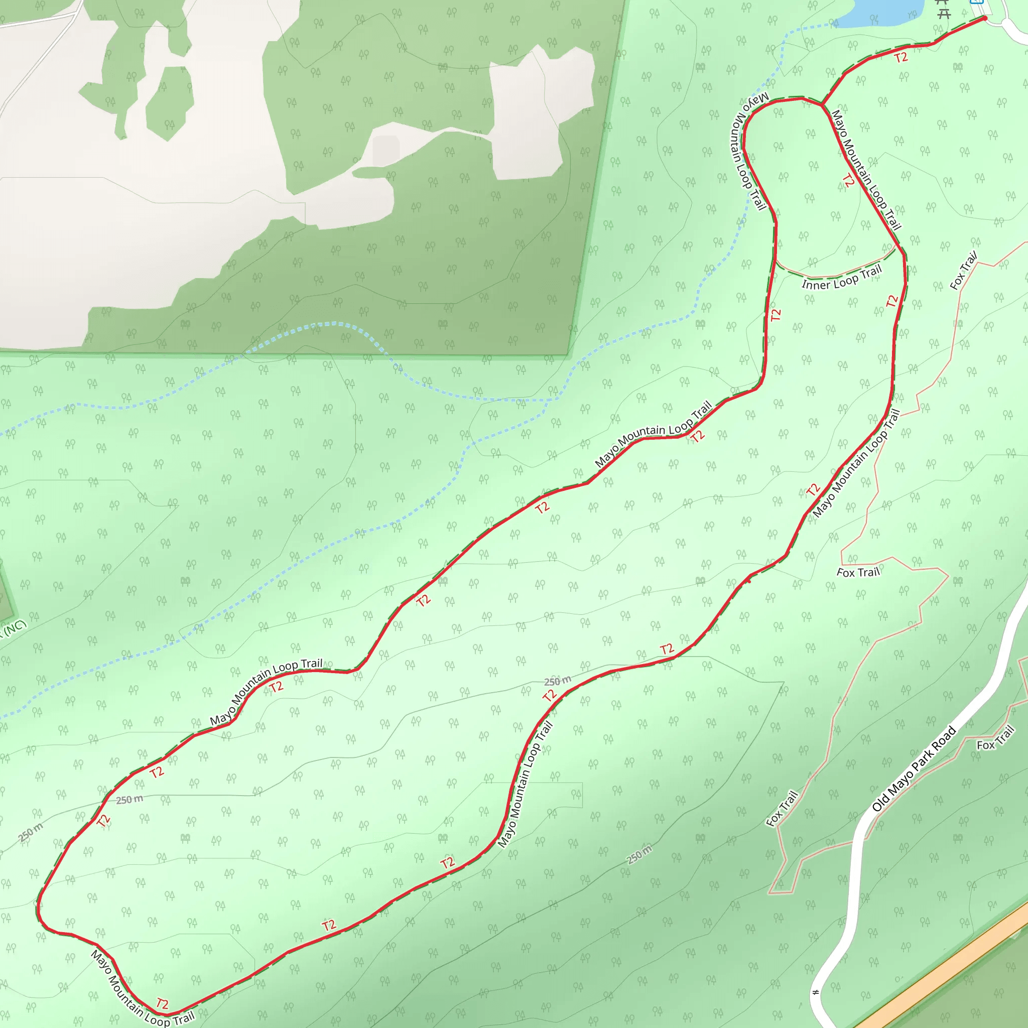 Mayo Mountain Loop Trail mobile static map