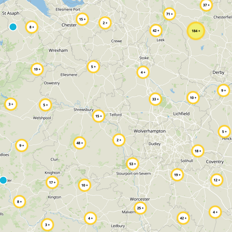 Telford and Wrekin Static Map
